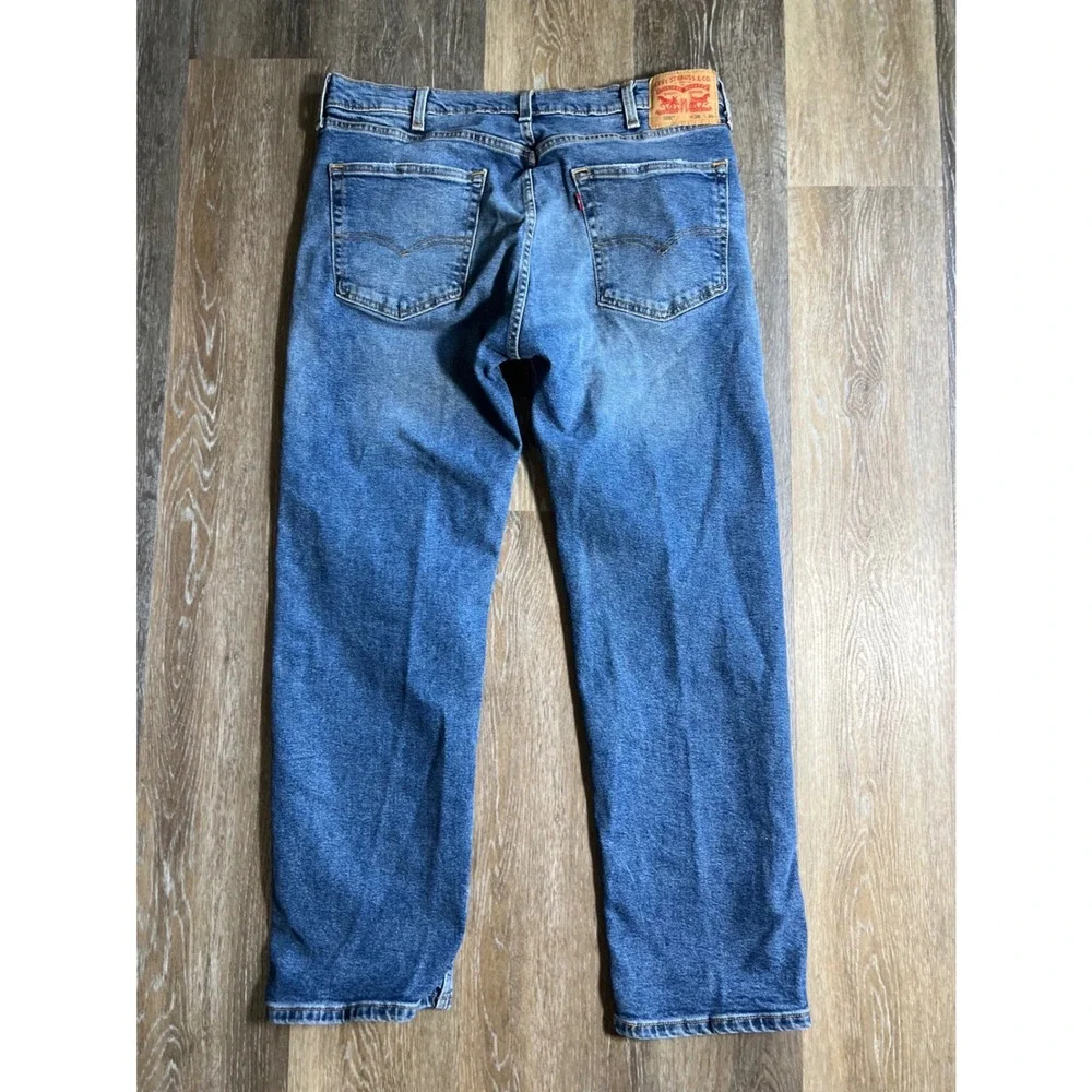 Levis Straight Leg Jeans Mens 38x30 Blue Good Medium Wash Denim 502‎ 505 514